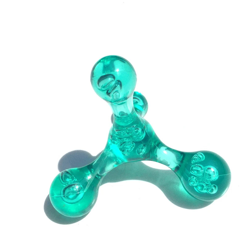 4-Kugel Mini-Handmassager | Akupressur-Werkzeug für Arme, Rücken, Beine, Kopf & Füße | Entspannung & Ödem-Fett-Reduktion Kaufschwan®