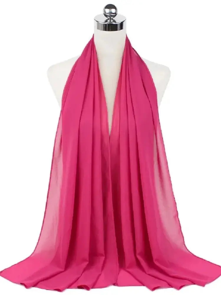 Damen Hijab aus Chiffon – Sofort Tragbares Kopftuch | Einfarbiger Instant Hijab Schal, Arabischer Wrap & Islamischer Schal Kaufschwan®