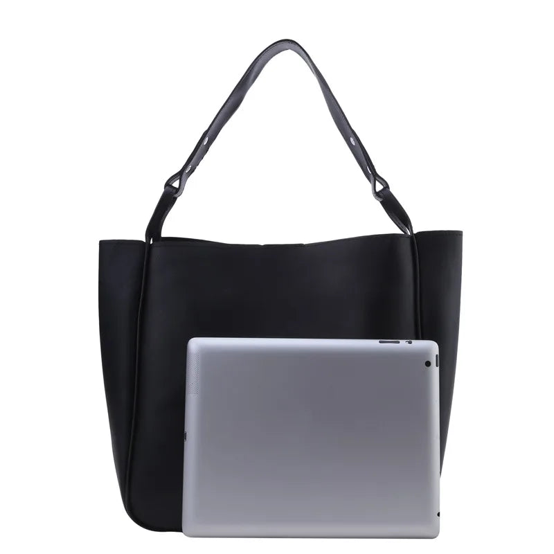 Damen Bucket Schultertasche – Schlichte Retro Kunstleder Handtasche | Große Kapazität Tote Bag Kaufschwan®