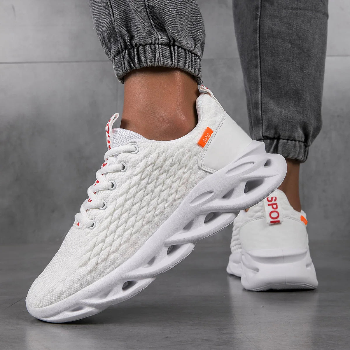 Sommer Herren Sneaker – Hochwertige Einfarbige Sportschuhe & Tennisschuhe | Atmungsaktive Schnürschuhe fürs Laufen, Training & Outdoor Kaufschwan®