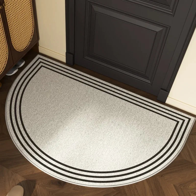 Halbkreis-Fußmatte – Rutschfeste Türmatte für Innen & Außen, Dekorativer Teppich für Eingangsbereich und Wohnzimmer Kaufschwan® Style 8 50x80cm 20x31inch