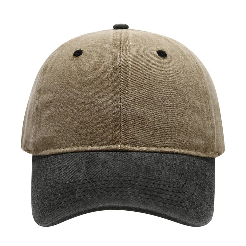 Vintage Washed Baseballkappe | Herren & Damen Farblich Abgestimmte Sonnenkappe | Lässige Snapback Hip Hop Kappe für Frühling & Sommer Kaufschwan®