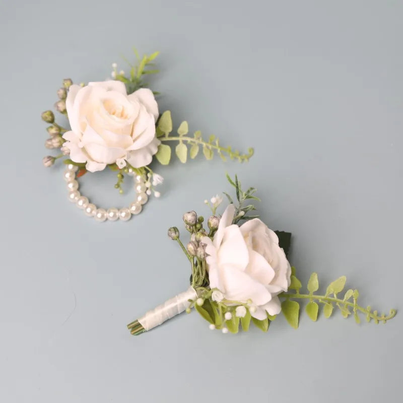 Bräutigam Ansteckblume Rose – Elegante Hochzeits Corsage für Anzug Kaufschwan®