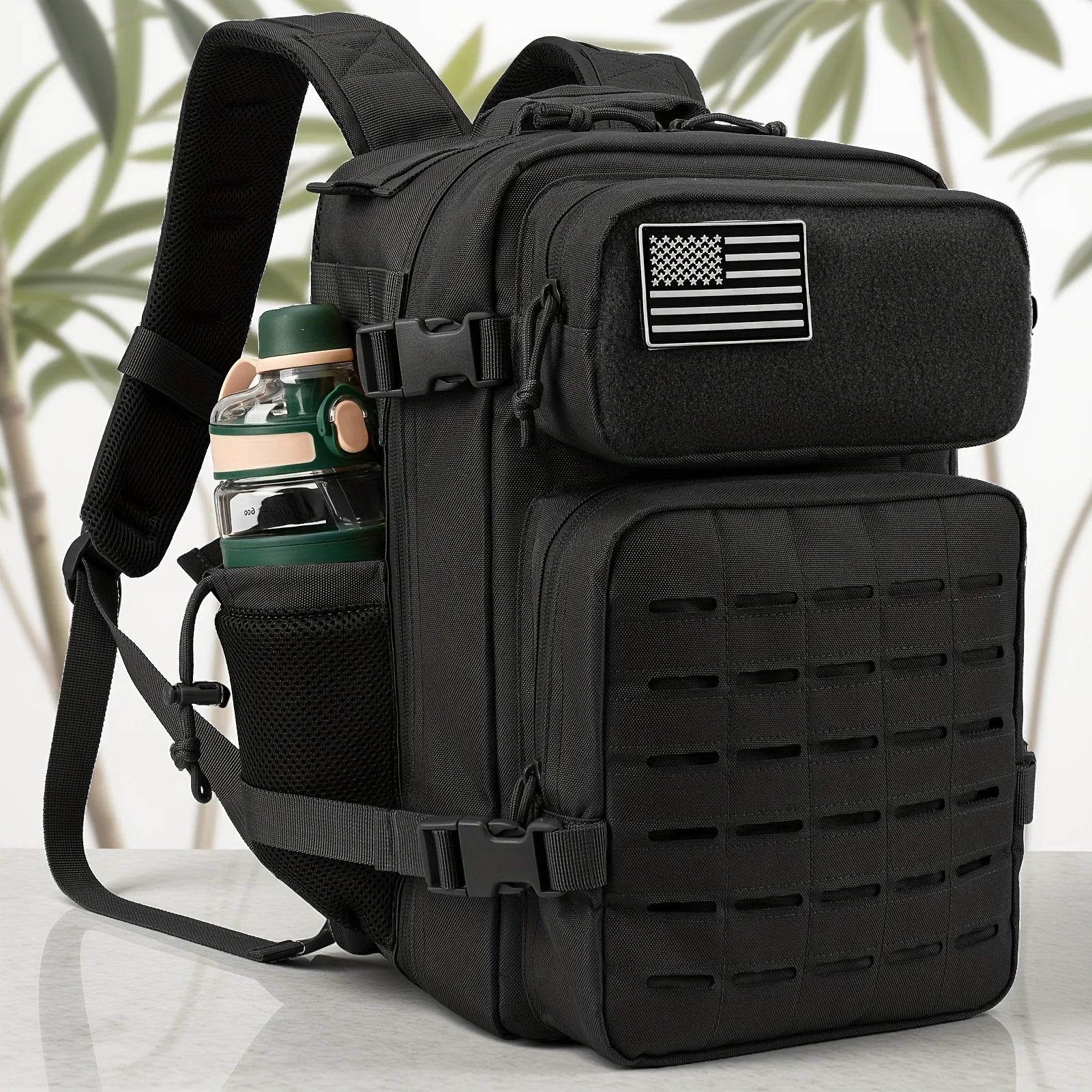 25L Rucksack | Outdoor Survival, Wandern & Fitness | Rucksack für Damen & Herren mit Doppel-Flaschenhalter Kaufschwan®