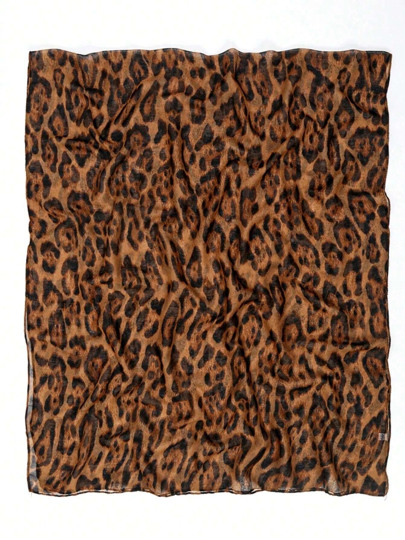 Damen Leopard Hijab Schal – Vintage Luxus Boho Bandana | Langer 180cm Muslimischer Schal, Strandtuch & Modisches Accessoire Kaufschwan®