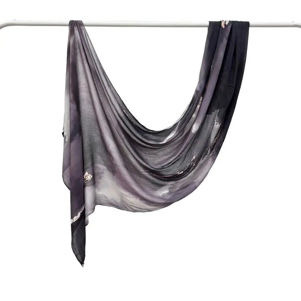 Premium Modal Baumwoll Hijab – Schal mit Marmor Muster | Muslimisches Kopftuch, Turban & Ramadan Schal für Damen
