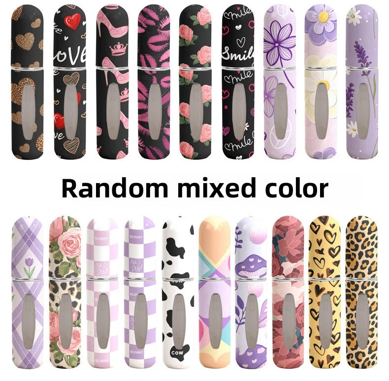 2/1PC 5ml Mini Perfume Bottle Refillable Empty Cosmetic Containers Portable Spray Atomizer Bottle Portable Travel Perfume Bottle Kaufschwan® Random mixed color 1PC