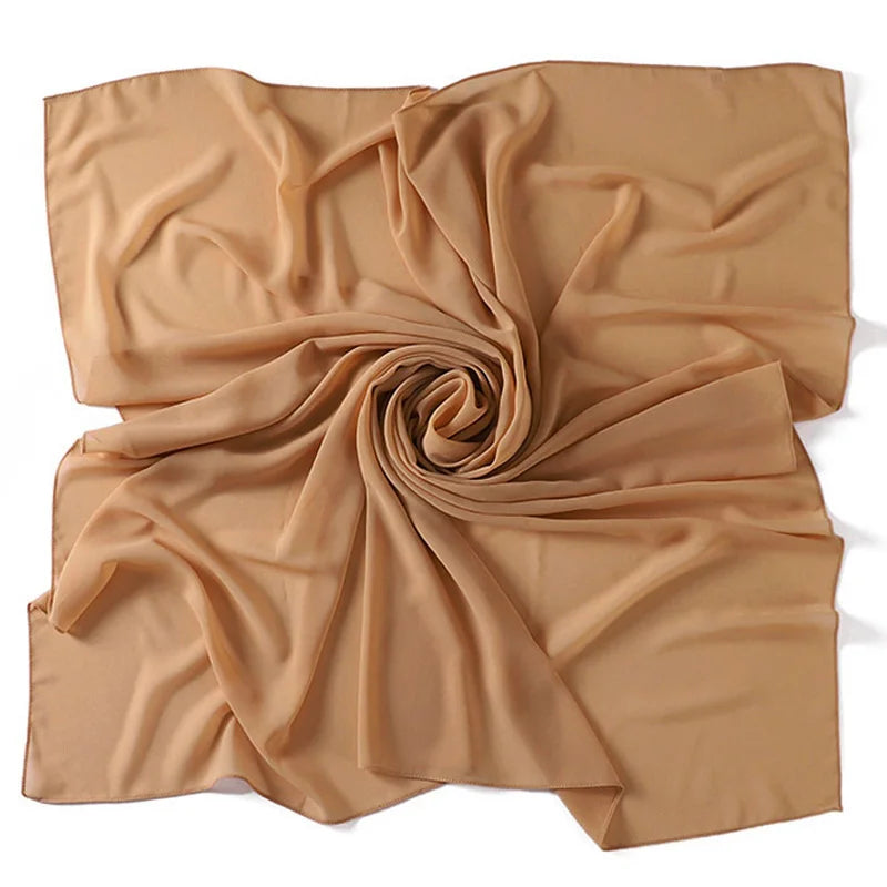 85×85CM Kopftuch – Damen Quadrat Hijab | Muslimisches Einfarbiges Kopftuch, Modischer Schal & Unterkopftuch Kaufschwan® Tiefes Khaki