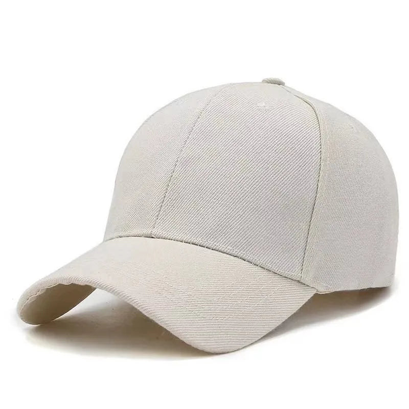 Blank Unisex Verstellbarer Dad Hat | Einfarbige Twill Baseballkappe | Günstiger Sonnenhut für Herren & Damen | Sommer, Herbst, Frühling Kaufschwan® Beige Adul(56-58cm)