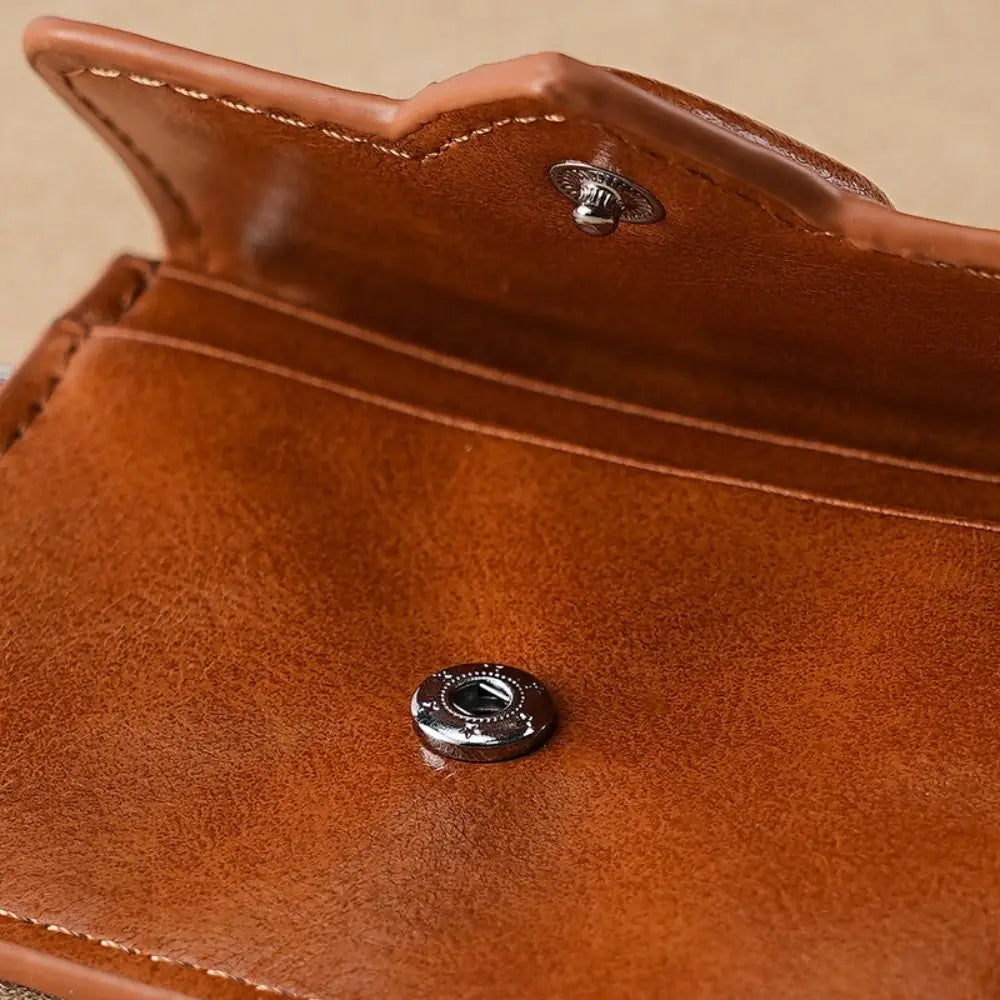 Herzförmige Mini-Geldbörse aus PU-Leder für Damen & Herren – Leichtes Kartenetui mit Münz- & Geldfach Kaufschwan®