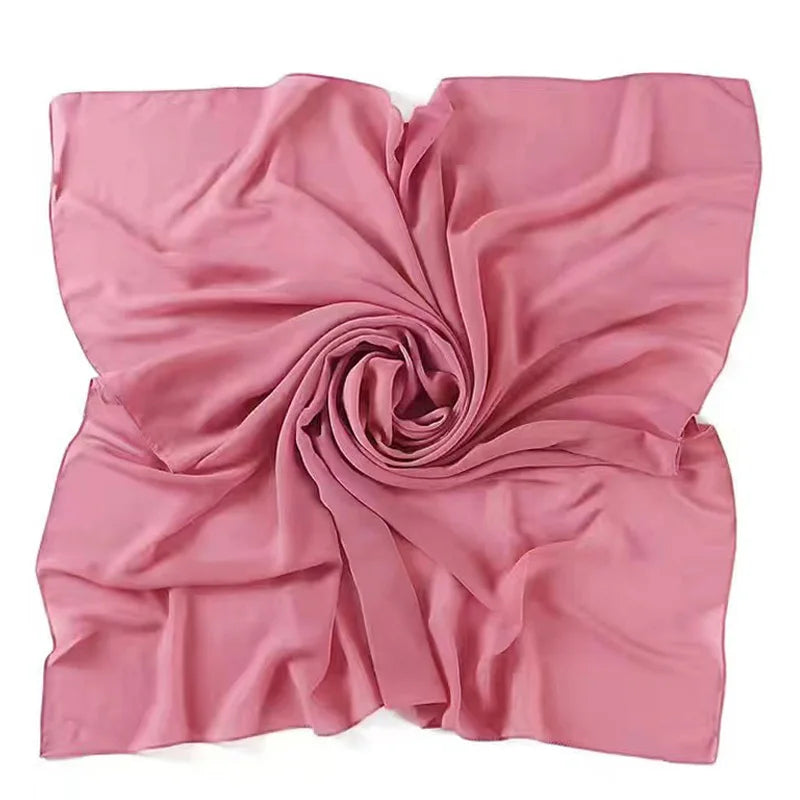 85×85CM Kopftuch – Damen Quadrat Hijab | Muslimisches Einfarbiges Kopftuch, Modischer Schal & Unterkopftuch