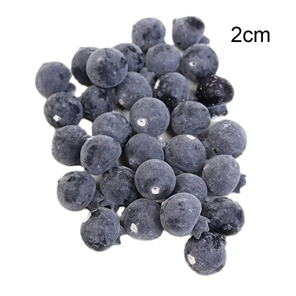 20 Stück Künstliche Blaubeeren – Hochrealistische Plastik Blaubeer-Dekoration für Zuhause, Fotografie & Obstladen Kaufschwan®