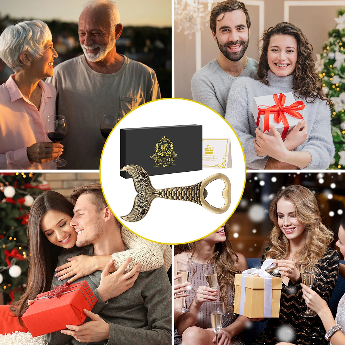 Fischschwanz Bierflaschenöffner aus Metall – Luxuriöser Korkenzieher für Angler Kaufschwan®