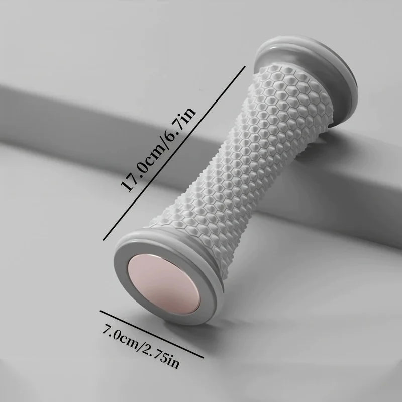 Massage-Roller | Faszien- & Muskelentspannungsrolle | Yoga, Fitness & Manueller Fußmassierer Kaufschwan® Grau