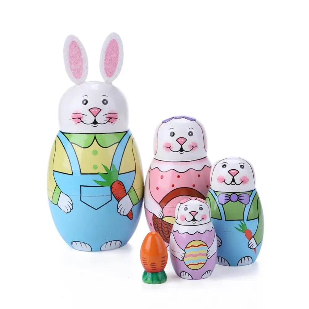 Holz-Matrjoschka – Russische Nestpuppen Set | Dekoration & Spielzeug Geschenk für Kinder
