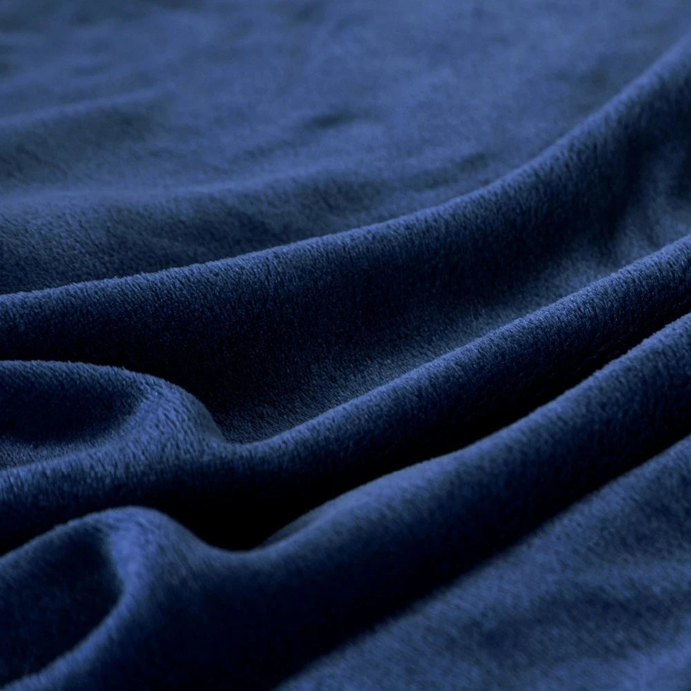 Korallfleece Flanell Decke – Weiche, warme und leichte Bettdecke, Sofabezug, Einfarbig Blau & Rosa Kariert Kunstpelz Kaufschwan®