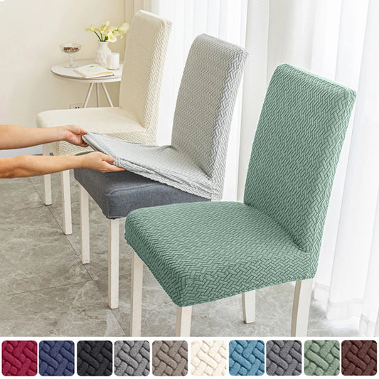 Elastischer Esszimmer Stuhlbezug – Dehnbarer Dicker Jacquard Küchenstuhl Überzug für Esszimmer, Hotel, Hochzeit & Bankett Kaufschwan®