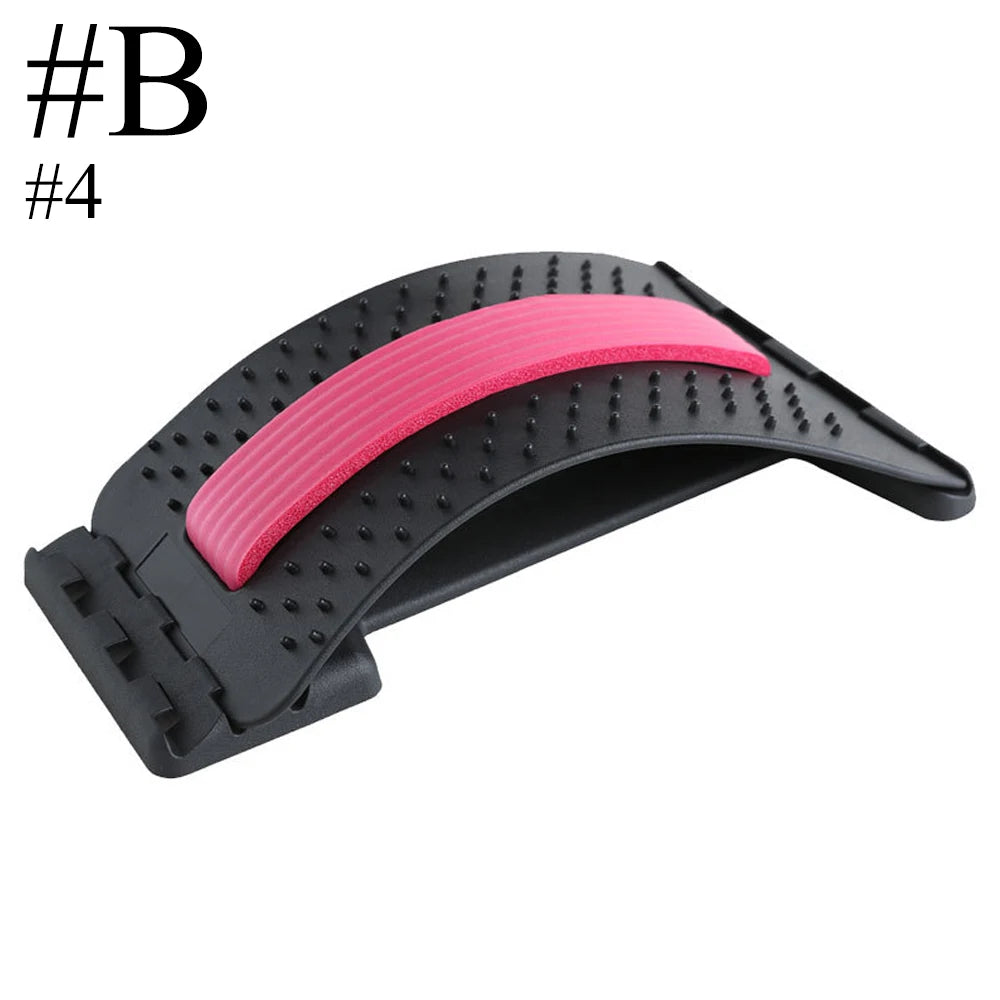 Magnetischer Rückenstrecker | Muskelentspannung & Haltungstherapie | Lendenwirbelstütze zur Schmerzlinderung Kaufschwan® Stil B – Rosa
