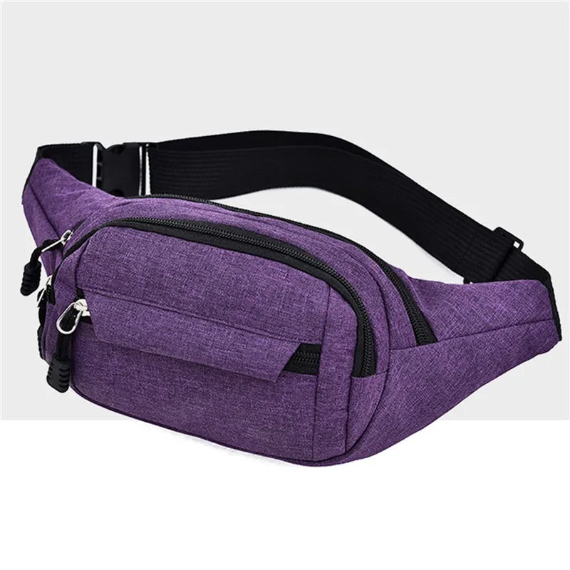 Unisex Hüft- und Bauchtasche – Banana Bum Bag | Modische Gürteltasche, Crossbody Brusttasche & Reise Fanny Pack für Damen und Herren Kaufschwan® Lila A