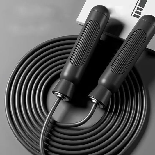 Verstellbares Springseil aus Stahl – Skipping Rope mit Kugellagern | Fitness Springseil für Abnehmen Damen & Herren