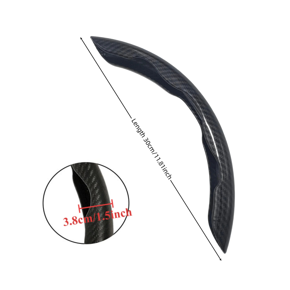 Lenkradbezug in Carbonfaser-Optik – Rutschhemmende Schützende Lenkradabdeckung fürs Auto Kaufschwan®
