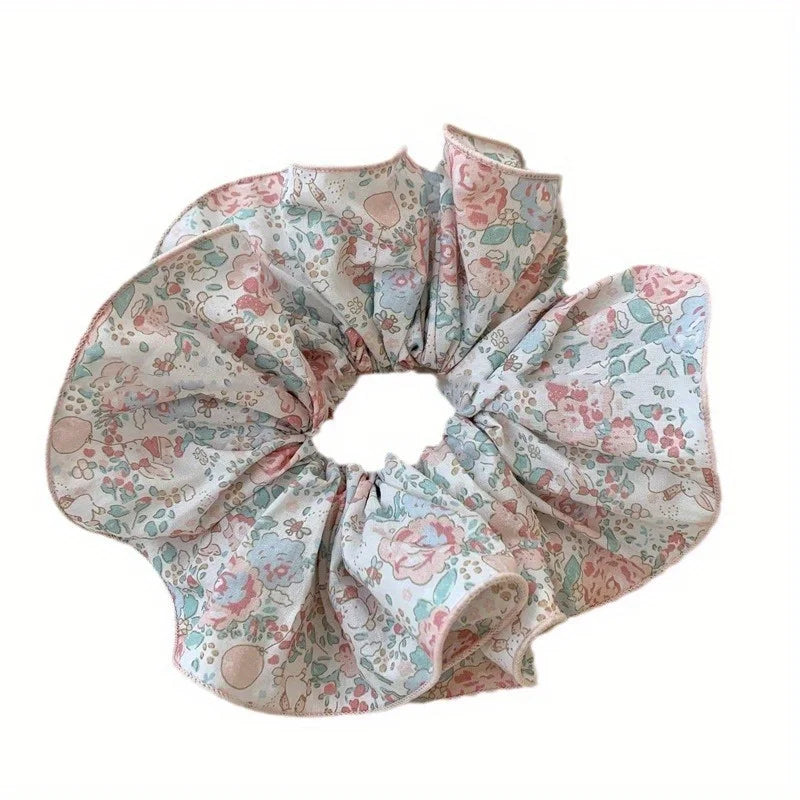 Rustikale Blumenhaarringe | Übergroße Spitzen-Scrunchies | Fairycore Alltags-Haarschmuck für Damen Kaufschwan®