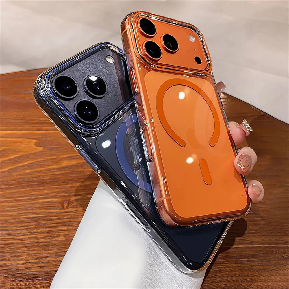 Transparente Ultradünne MagSafe-Hülle für iPhone 18 Pro & iPhone 18 Pro Max – Stoßfeste Hart-PC-Schutzhülle Kaufschwan®