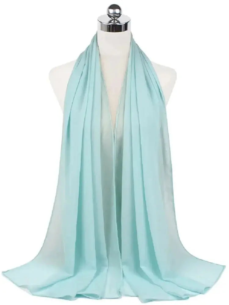 Damen Hijab aus Chiffon – Sofort Tragbares Kopftuch | Einfarbiger Instant Hijab Schal, Arabischer Wrap & Islamischer Schal