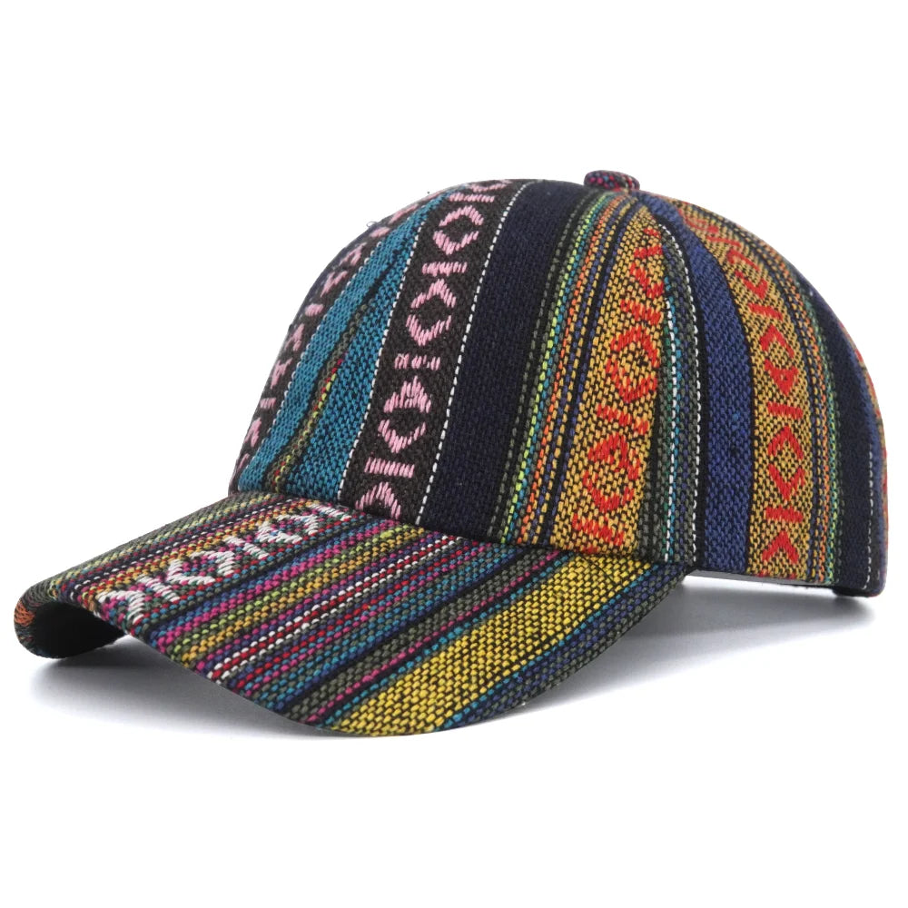 Bohemia Print Baseballkappe | Damen & Herren Boho Stil Sonnenhut | Baumwolle Verstellbar Snapback Outdoor Cap Kaufschwan® 6