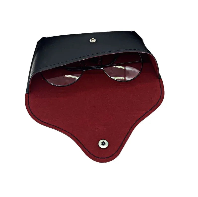 PU Leder Brillenetui mit Metallverschluss – Schutzetui für Sonnenbrillen und Lesebrillen für Damen und Herren Kaufschwan®