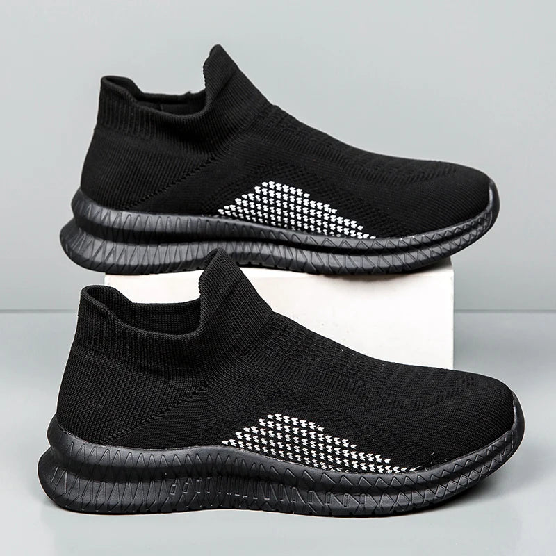 Herren Laufschuhe – Atmungsaktive Leichte Sportschuhe | Bequeme Sneaker für Outdoor & Training Kaufschwan® Schwarz 39