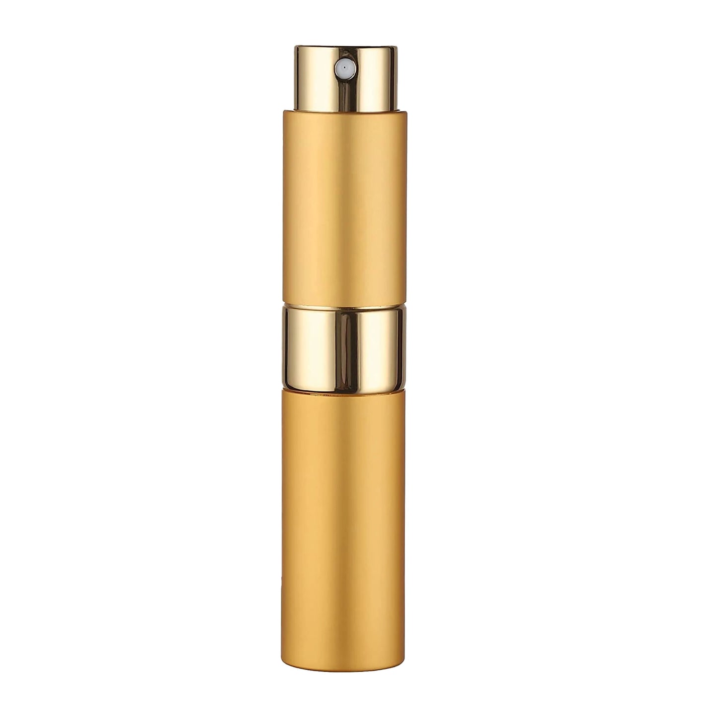 Perfume Refill Bottle 8ml Metal Aluminum Refillable Perfume Bottle Spray Bottle Portable Atomizer Perfume Travel Kaufschwan® Gold 8ML