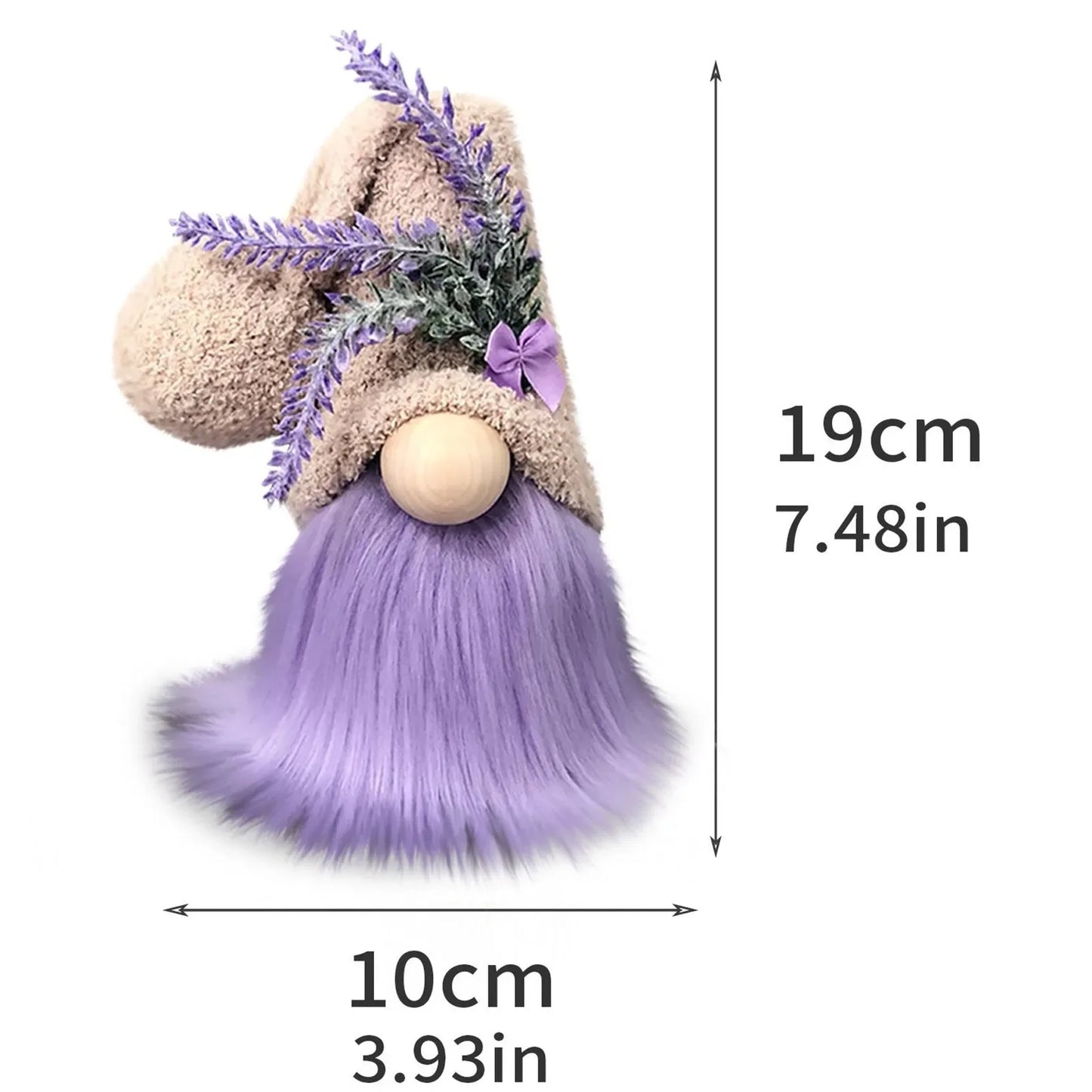 Lavendel Wichtel – Lila | Dekofigur für Zuhause, Rudolf Zwergpuppe, Kinder Weihnachtsgeschenk