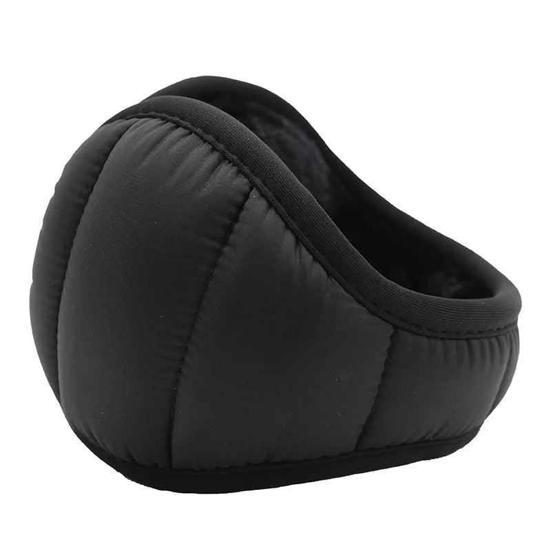 Winter Herren Ohrwärmer – Faltbare Plüsch Ohrenschützer | Winddicht & Wasserdicht, Warm & Kälteschutz Ohrmuscheln Kaufschwan® Schwarz