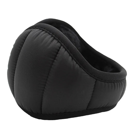 Winter Herren Ohrwärmer – Faltbare Plüsch Ohrenschützer | Winddicht & Wasserdicht, Warm & Kälteschutz Ohrmuscheln Kaufschwan® Schwarz