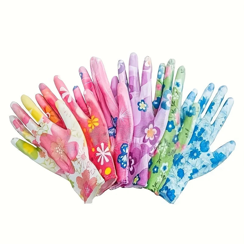 Nylon Gartenhandschuhe Atmungsaktiv Elastisch Haushaltshandschuhe für Rasen Reinigung Kaufschwan®