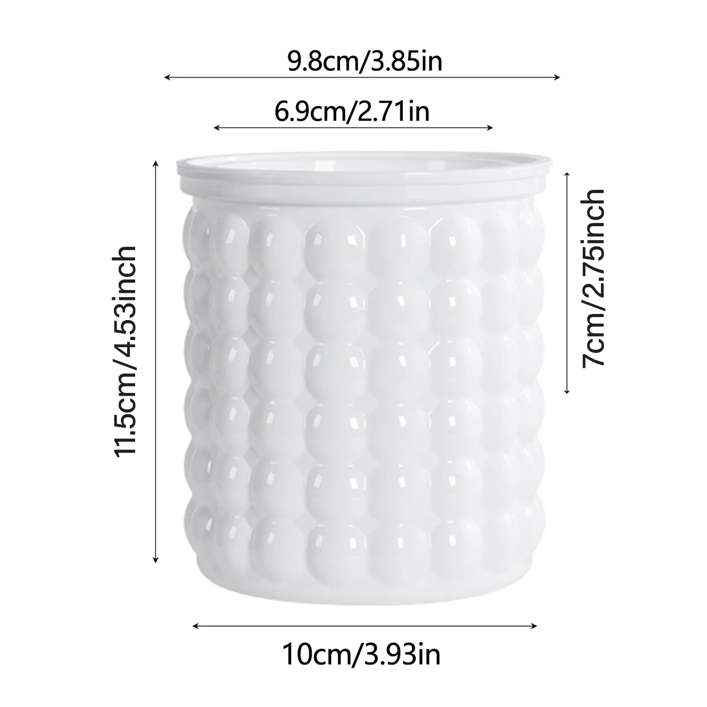 Selbstbewässernder Blumentopf aus Kunststoff – Doppellagiger Pflanztopf mit Wasserspeicher Kaufschwan® Weiß