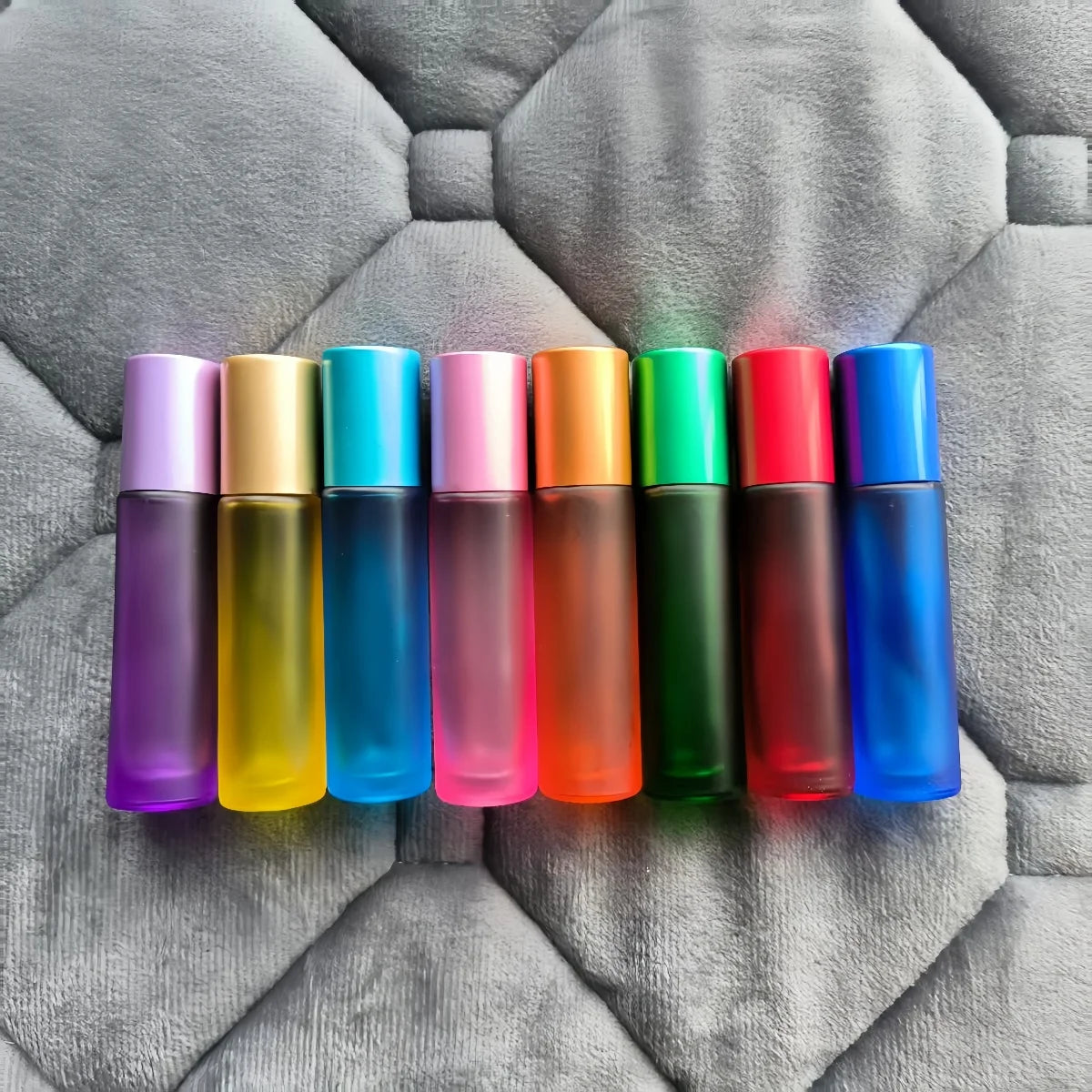 8 Pieces/Lot 10ml Glass perfume refill bottle l Essential Oil Bottle Travel Use Glass Perfume Roll on Bottle Kaufschwan®
