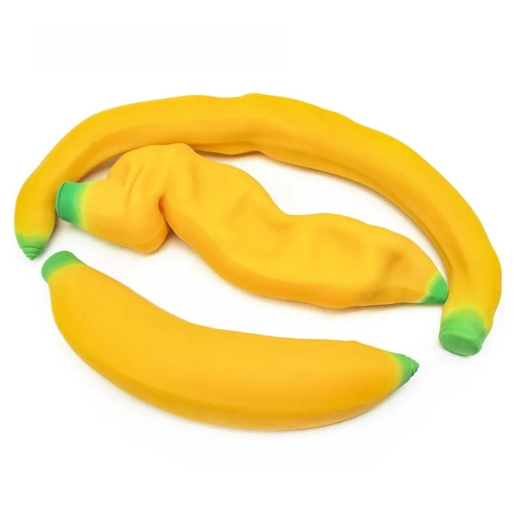 Simuliertes Bananen-Knautschspielzeug – Weiches Langsam Rückfederndes Sensorik- & Fidget-Spielzeug zum Drücken, Entspannen & Stressabbau Kaufschwan®