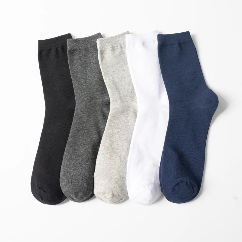 10 Paare Herren Kammbaumwollsocken | Schwarze Freizeit- & Businesssocken Atmungsaktiv Hochwertig Kaufschwan®