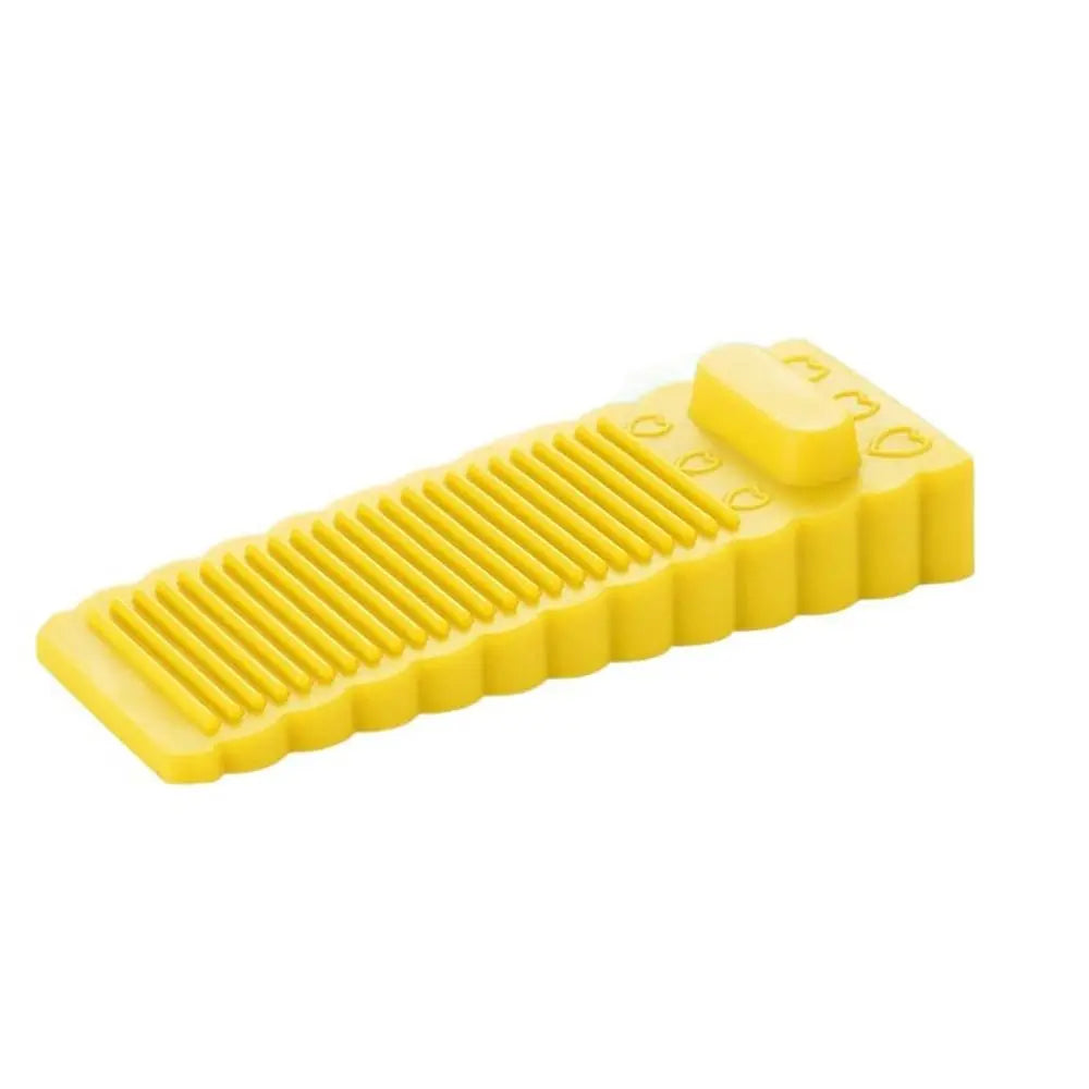 Sicherer Silikon Türstopper – Stoßdämpfender Türkeil | Anti-Kollisions Türhalter für Zuhause & Büro Kaufschwan® Gelb