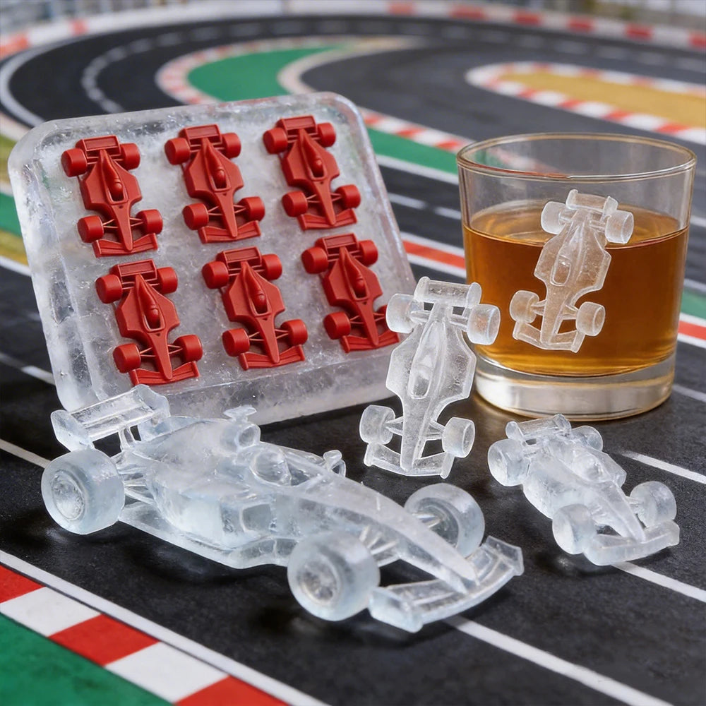 Rennwagen Silikonform – Kreative Eiswürfel für Whiskey & Cocktails Kaufschwan®
