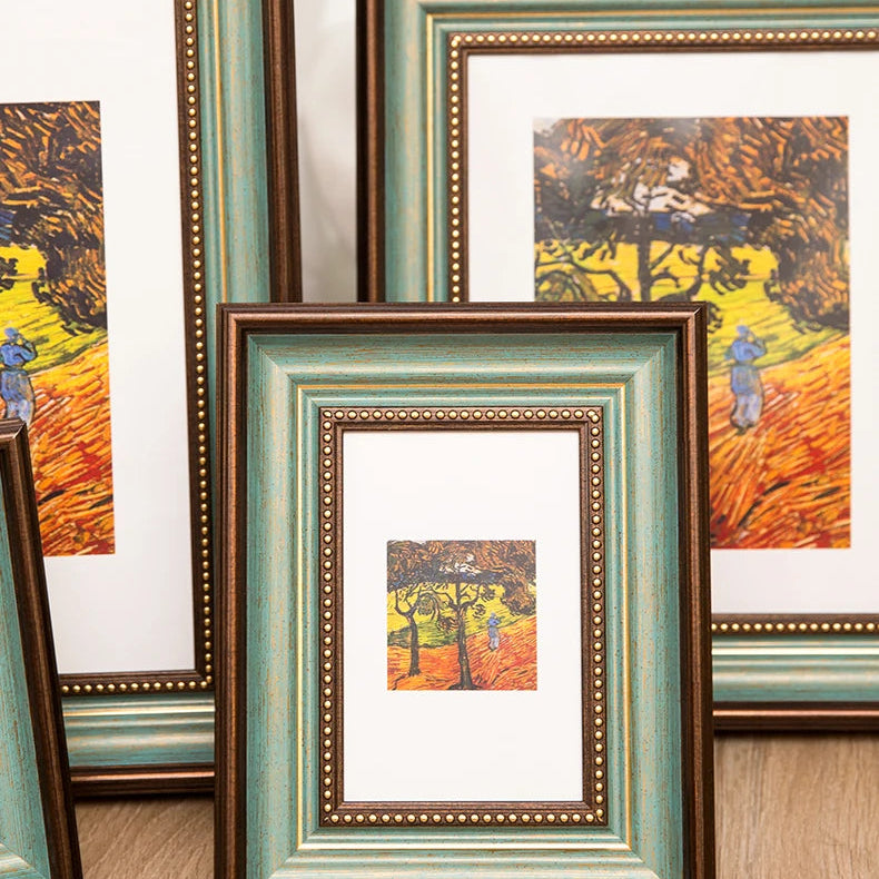 Vintage Antiker Bilderrahmen – Holzoptik Rustikale Tischdekoration Kaufschwan®