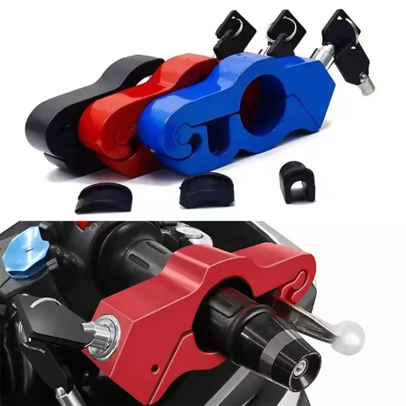 Fahrrad Lenker Schloss – Anti-Diebstahl Aluminiumlegierung Schloss mit 2 Schlüsseln | Robustes Stahl Motorrad & E-Bike Sicherheitsschloss Kaufschwan®