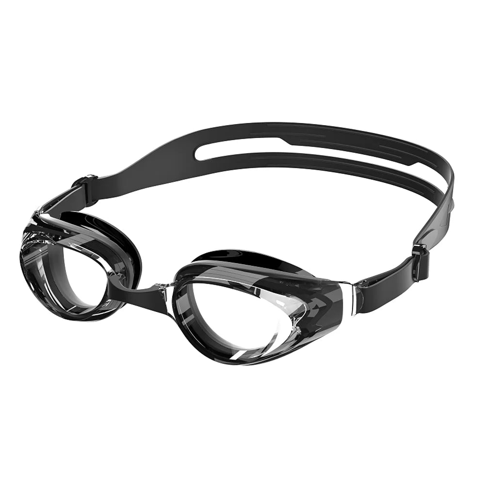 Professionelle Schwimmbrille | Anti-Beschlag & Wasserdicht | Auslaufsicher mit 100% UV-Schutz für Herren & Damen Kaufschwan® Schwarz