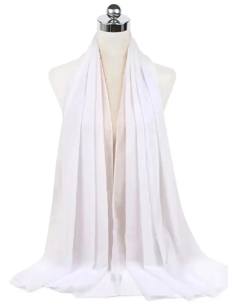 Damen Hijab aus Chiffon – Sofort Tragbares Kopftuch | Einfarbiger Instant Hijab Schal, Arabischer Wrap & Islamischer Schal