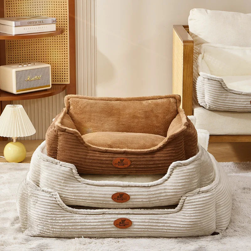 Abnehmbares Waschbares Hundebett – Warmes Herbst Winter Haustier Sofa Nest Kaufschwan®