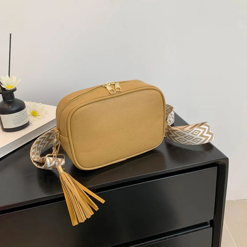 Minimalistische Schultertasche – Damen Umhängetasche mit Großer Kapazität | Einfarbige Kleine Quadratische Crossbody Tasche Kaufschwan®