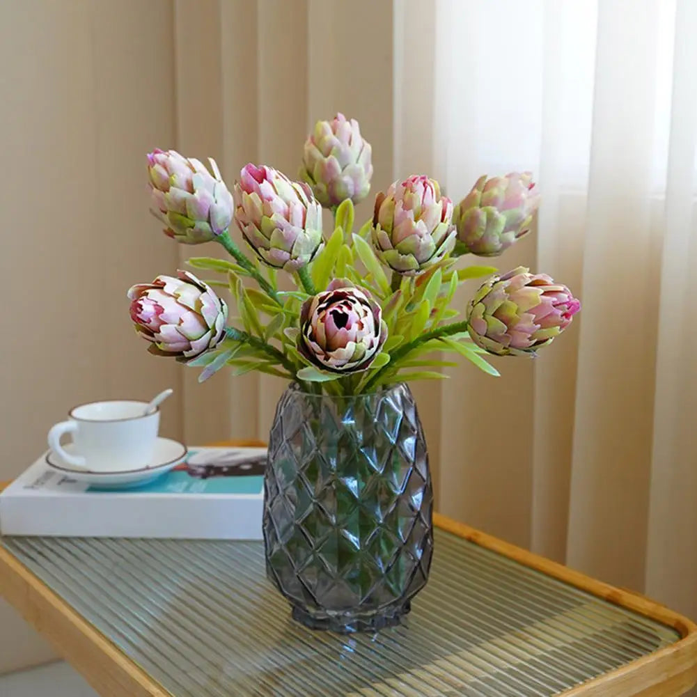 Künstliche Artischocken & Protea Cynaroides – Realistische Kunstblumen für Tischdekoration, Wohnzimmer & Hochzeitsarrangements Kaufschwan®