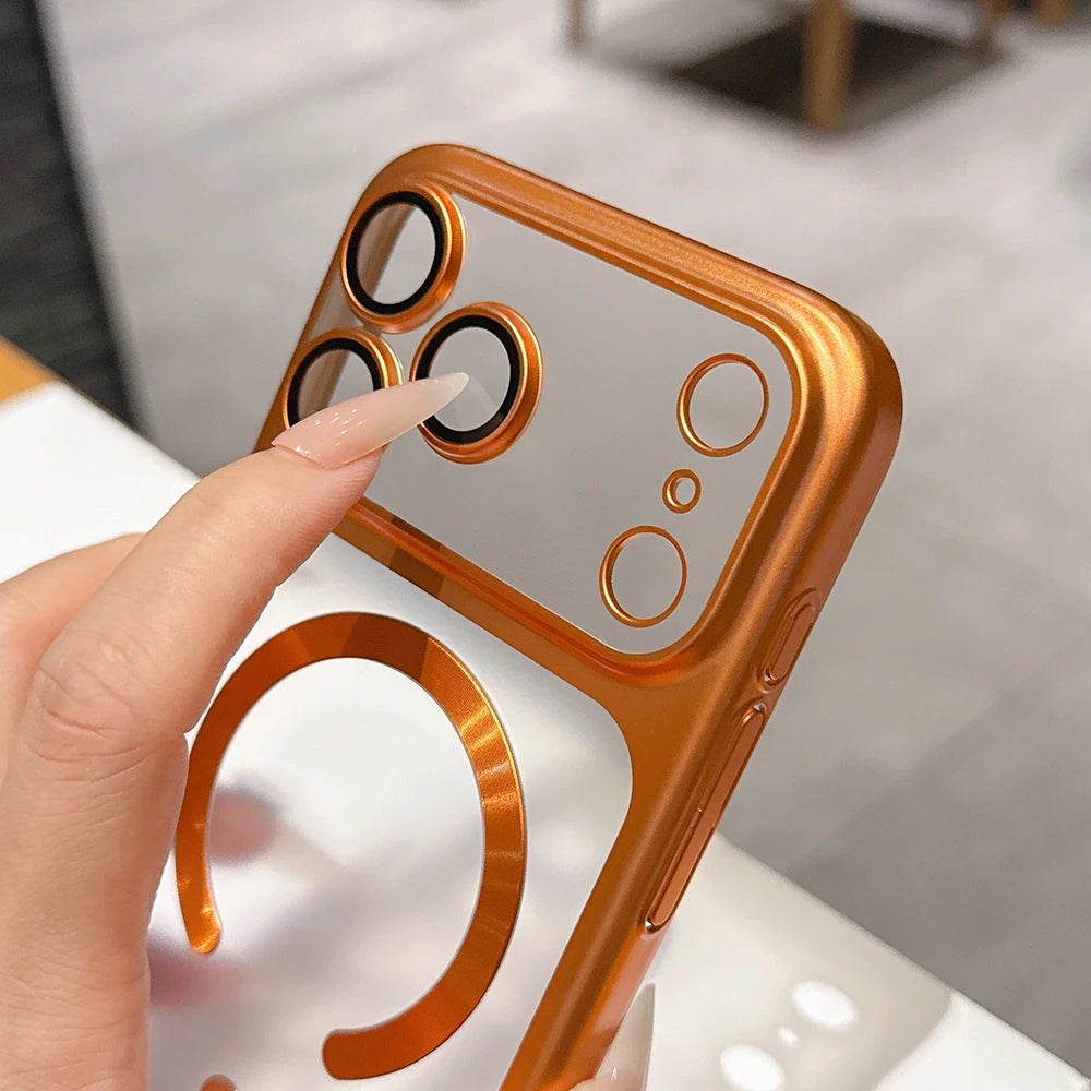 Hochwertige Matte Durchscheinende MagSafe-Hülle für iPhone 18 Pro & iPhone 18 Pro Max – Magnetische Schutzhülle für Kabelloses Laden Kaufschwan®